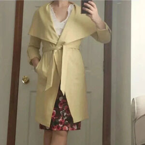 NWT light yellow coat